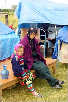 Граница Дагестана и Чечни. Беженцы из Бороздинской. (Фото Фатимы Тлисовой)